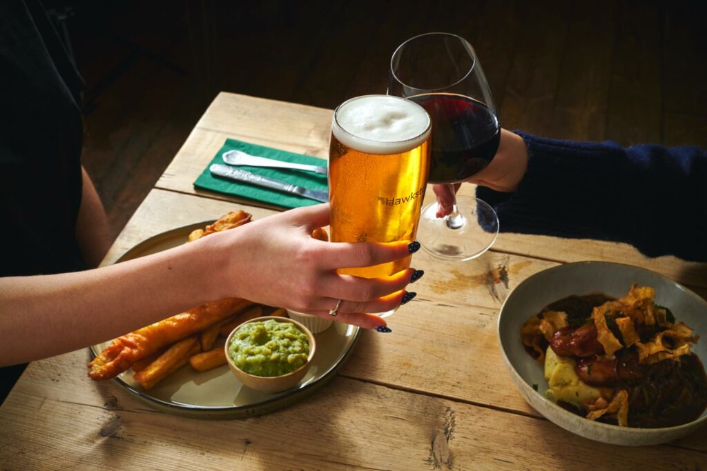 Food and Drink at the Bankes Arms Hotel, Corfe Castle